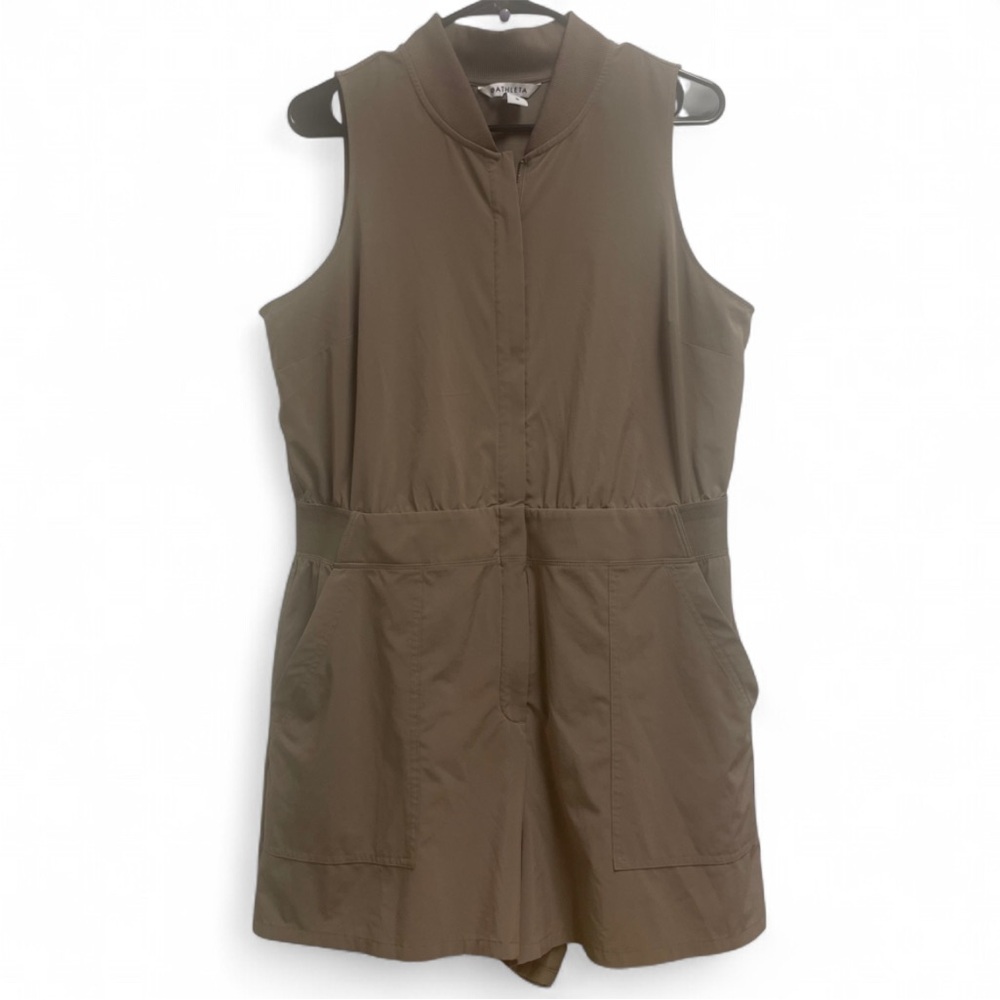 Brooklyn Utility Romper Wrinkle-resistant fabric. Athleta Size 16